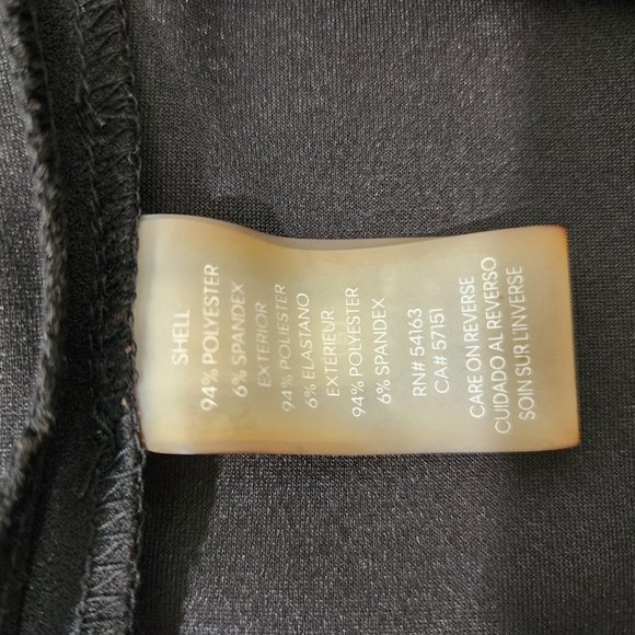 CALVIN KLEIN Minimalist Stretchy Sleeveless Gold MK Black Dress Size 6 LIKE NEW! - Picture 12 of 16